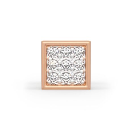 square grid shaped diamonds in gold