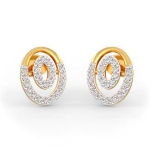 diamond earrings in 18k gold