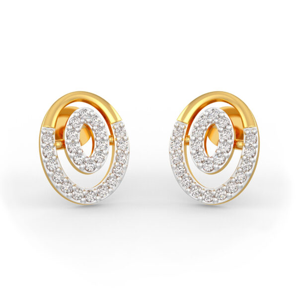 diamond earrings in 18k gold