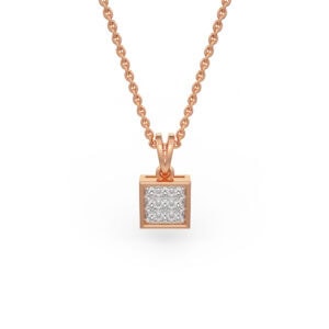 Square Pendant with Diamonds