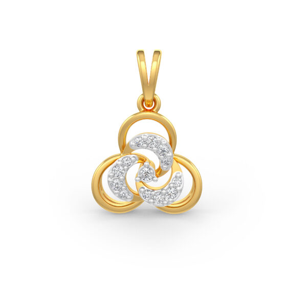 mushroom diamond pendant