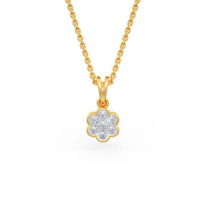 flowery diamond pendant