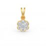 flowery diamond pendant