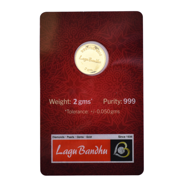 2 Gram 24 KT (999) Laxmi Gold Coin