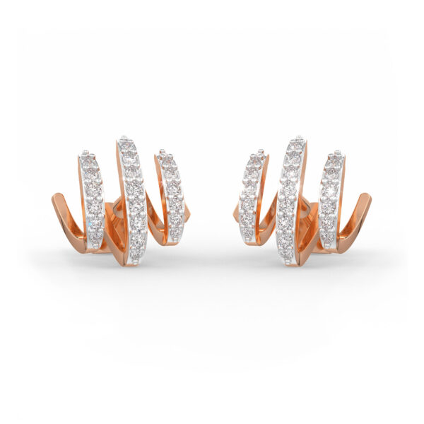 Spiral Diamond Earrings