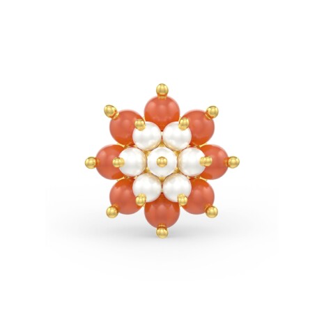 Coral Pearl Earrings