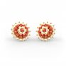 Pearl and Coral Earrings