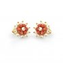 Pearl and Coral Earrings