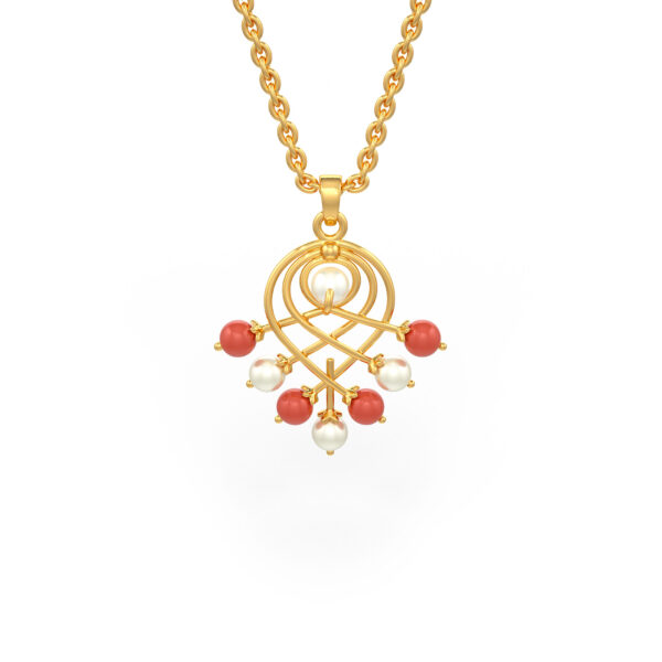 Pearl coral Pendant