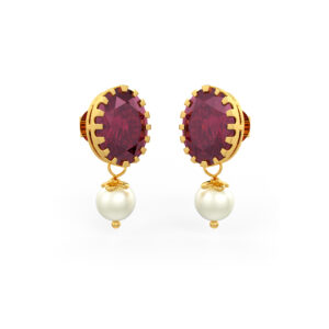 Ruby Pearl Earrings