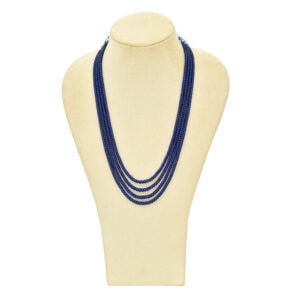 Blue Beads Layered Necklace
