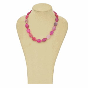 Natural Pink Agate Necklace