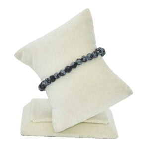 Snowflake Obisidian Bracelet
