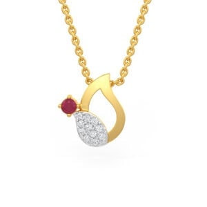 Ruby Diamond Pendant