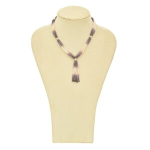 Grey & Silver Agate Necklace