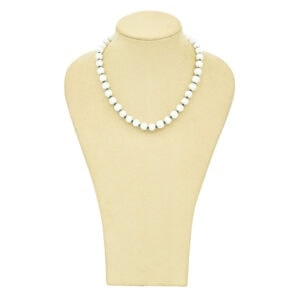 Vintage White Monet Beaded Necklace