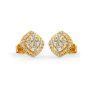 YELLOW GOLD EARRING WITH DIAMOND