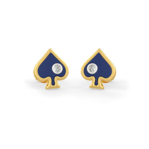Royal Spade Diamond Earring in 18kt Gold