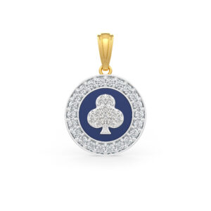 Clover Club Gold Diamond Pendant in 18kt Gold