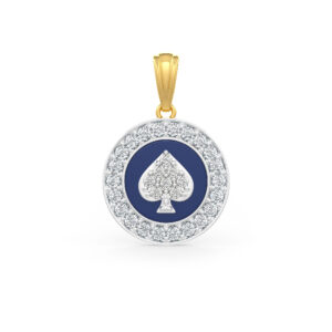 Queen’s Spade 18kt Gold and Diamond Pendant