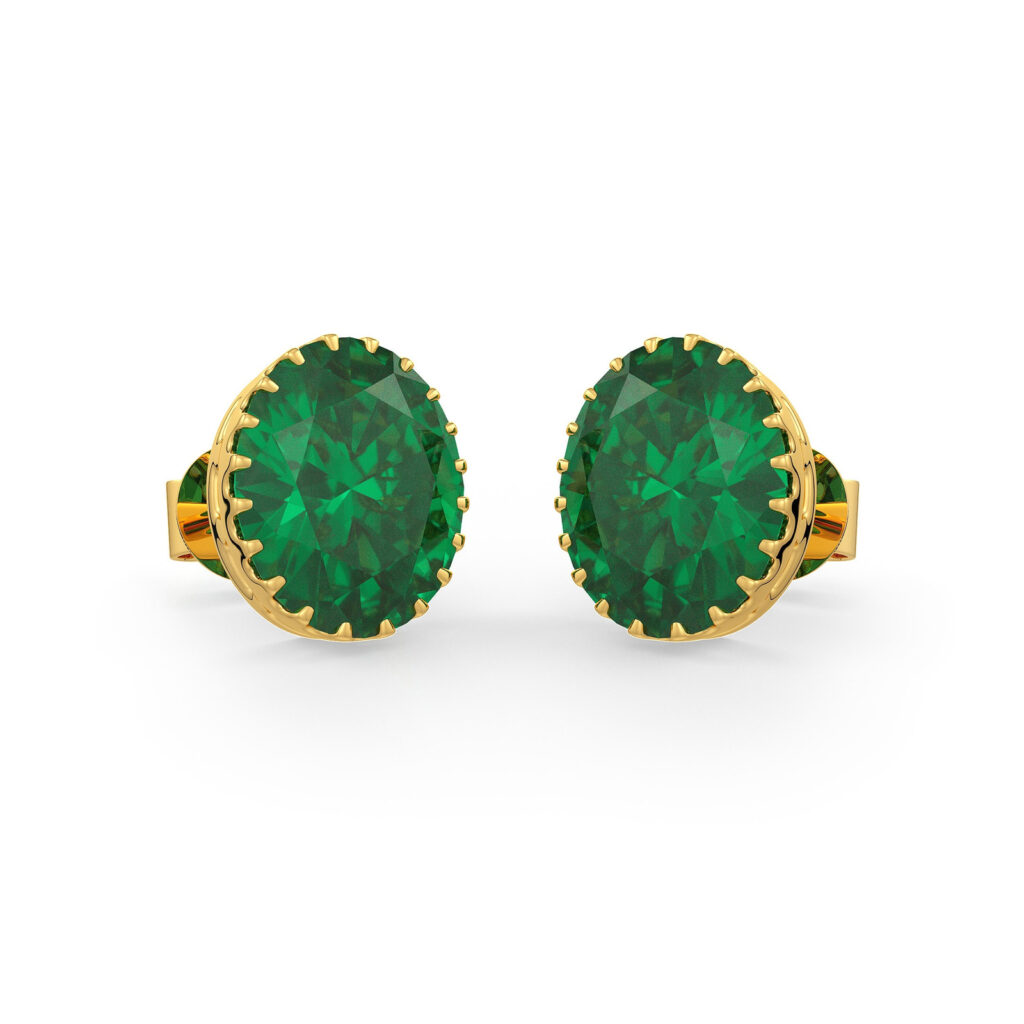 Emerald Radiance Studs