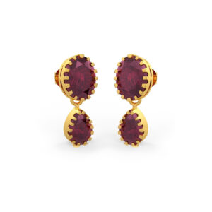 Elegant Ruby Danglers