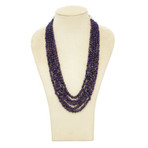 Amethyst Beaded Layered Necklace