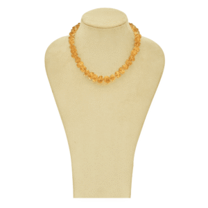 Natural Citrine Gem Necklace