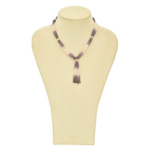 Grey & Silver Agate Necklace