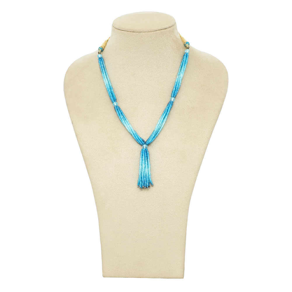 Hydro Blue beads Necklace