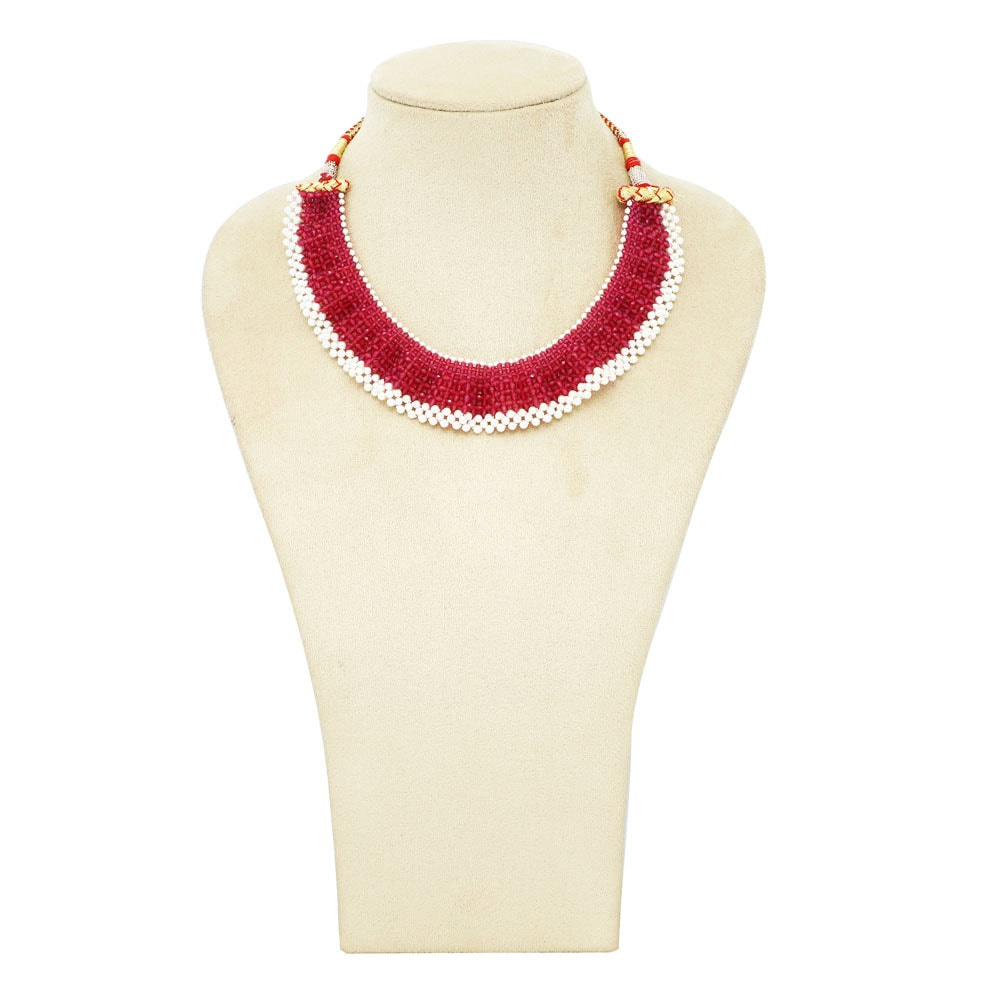 Hydro Pink pearl Chatai Necklace