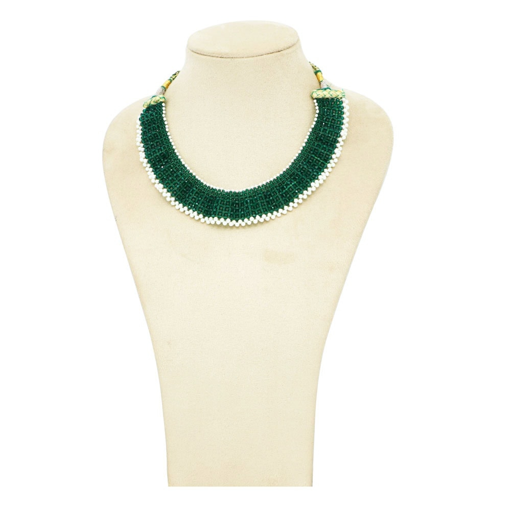 Hydro Green Pearl Chatai Necklace