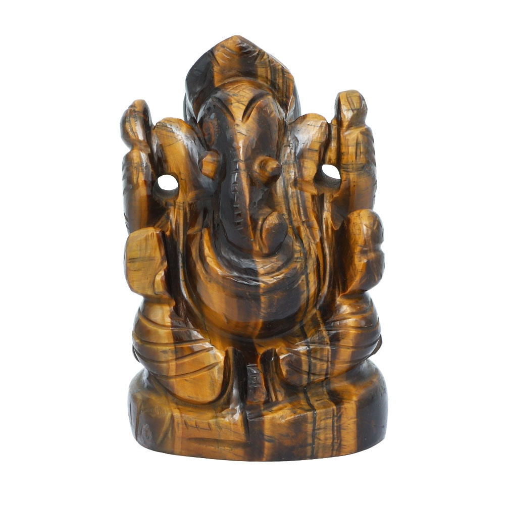 Tiger Eye - Ganesha Idol