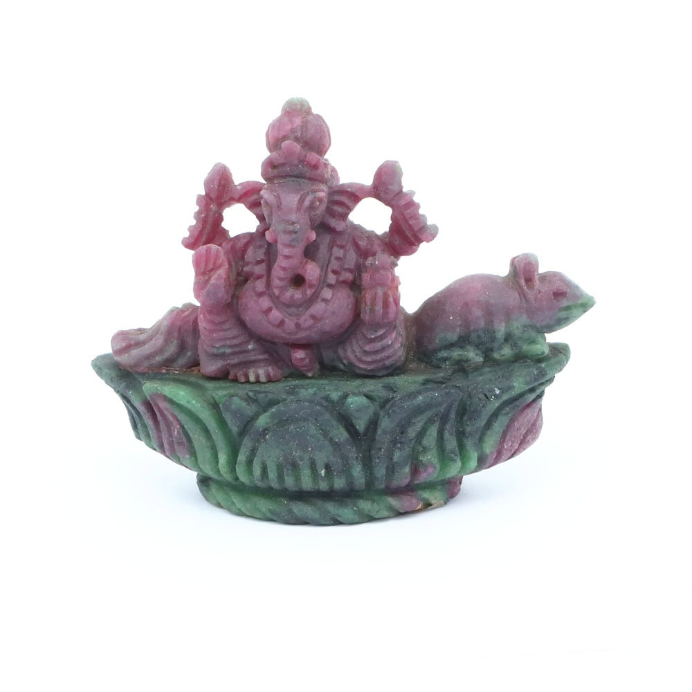 Ruby Ganesha Idol