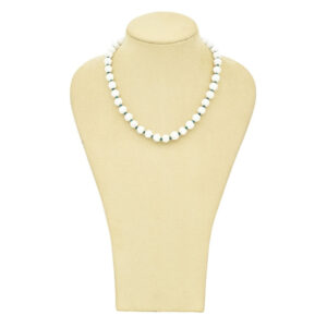 Vintage White Monet Beaded Necklace