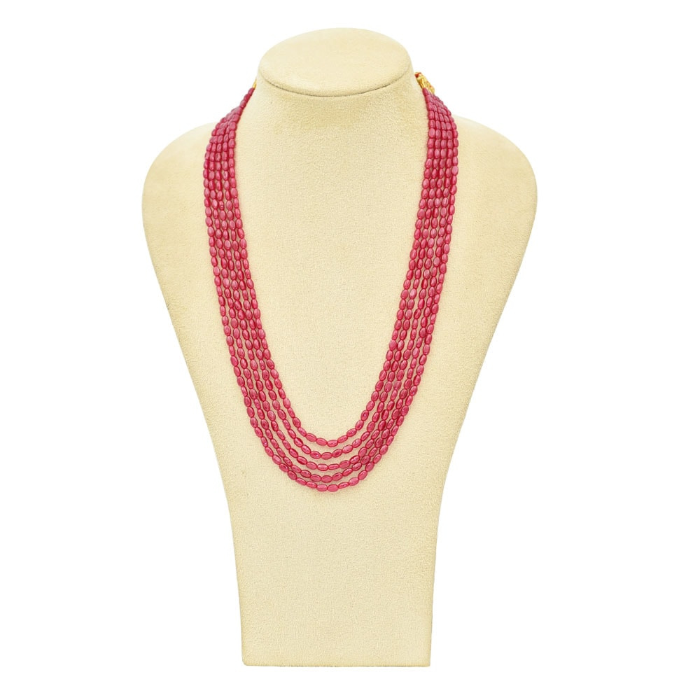 Red Multibeaded Necklace