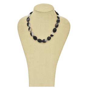 Black and White Agate stone Necklace
