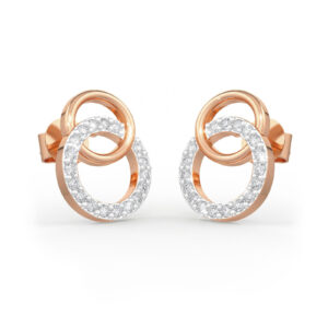 Circular Stark Diamond Earrings