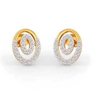 Oval Diamond Earrings