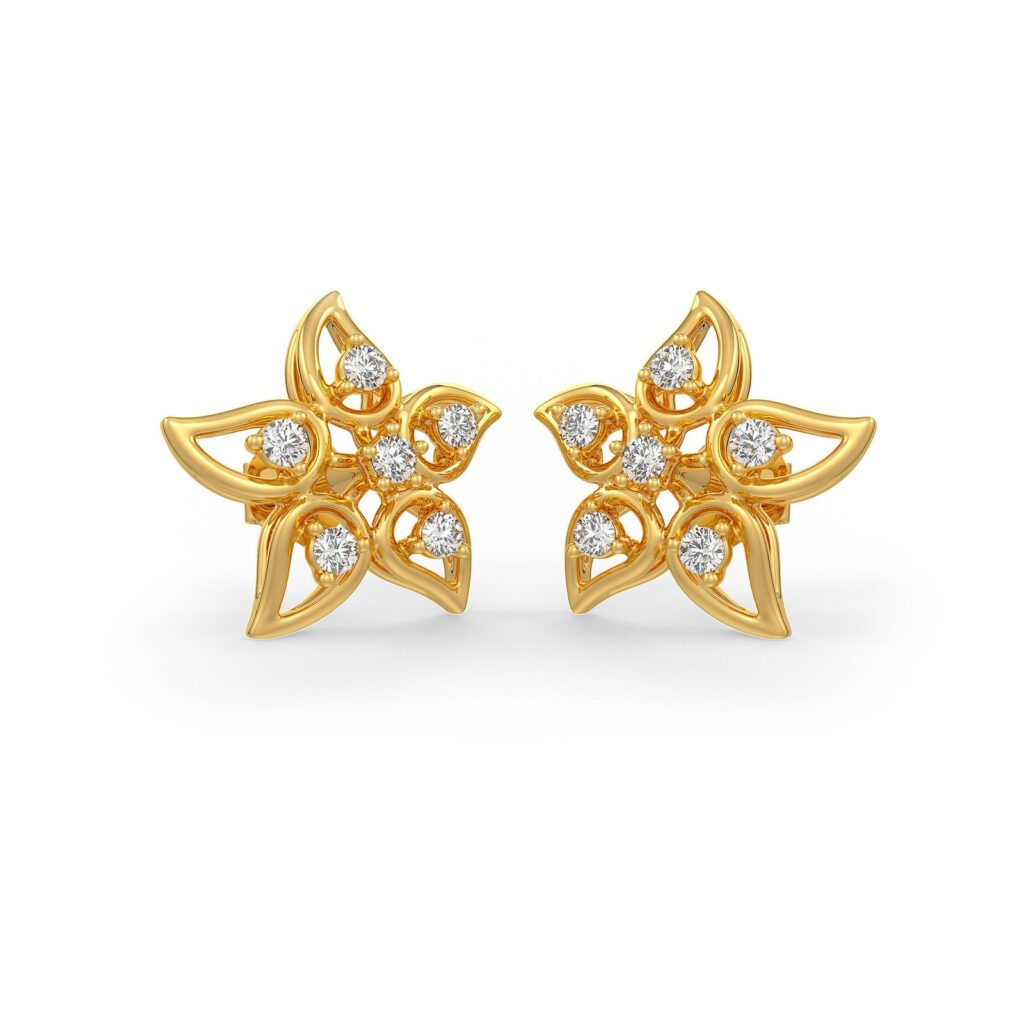 Cia Flower Diamond Earring