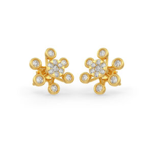 Lilypad Diamond Earrings