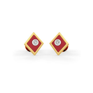 Radiant Diamond Earring in 18kt Gold