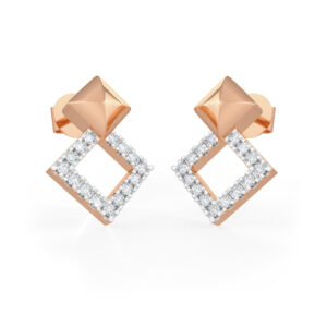 Elara Edge Diamond Earrings