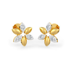 Halo Floral Diamond Earring