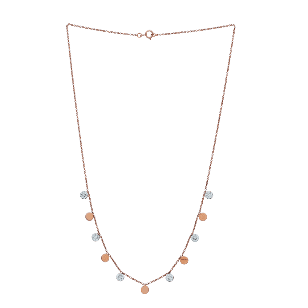 Elegant Round Diamond Accent Necklace