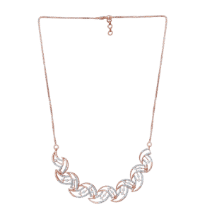 Elliee Wave Diamond Necklace