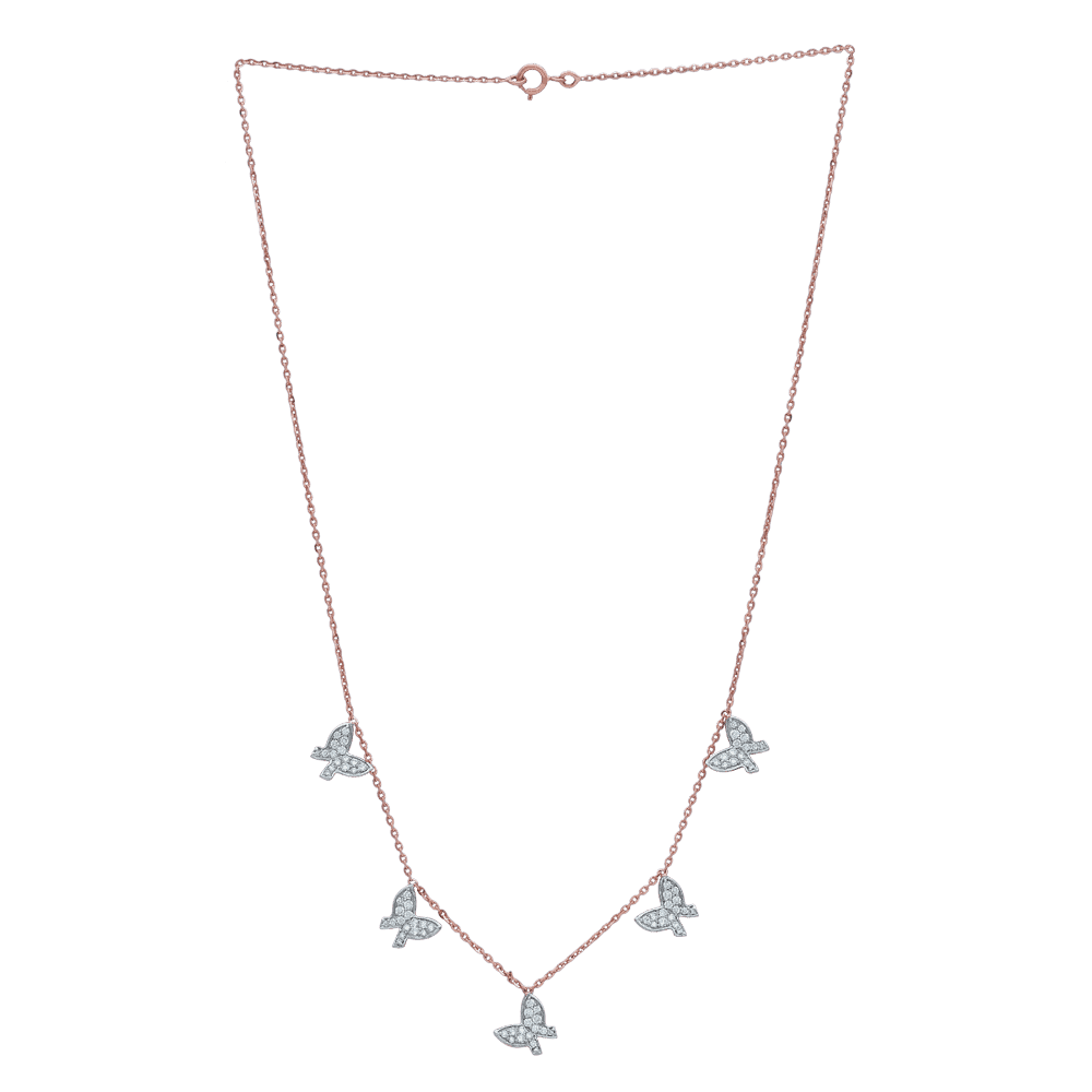 Diamond Butterfly Necklace