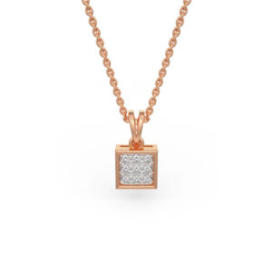 Square Pendant with Diamonds