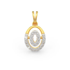 Oval Diamond Pendant