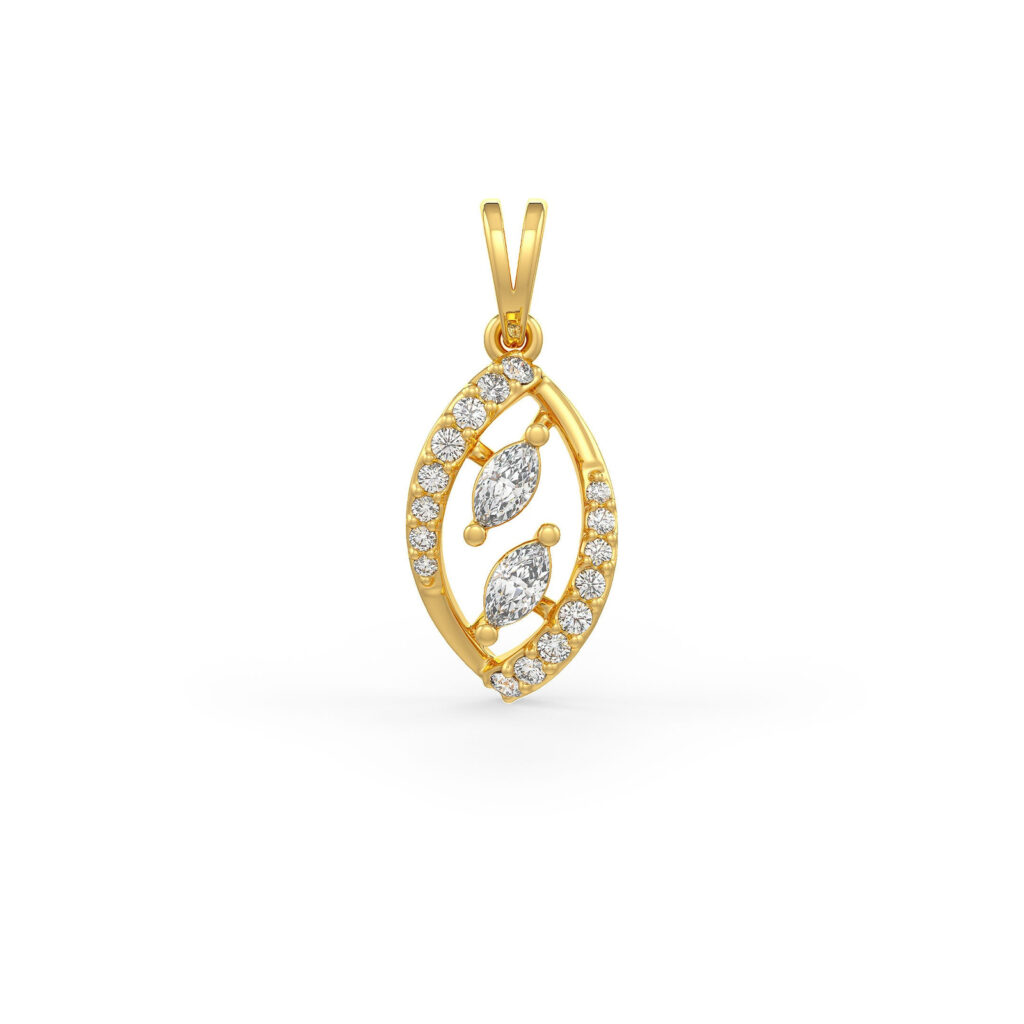 Radiant Nest Diamond Pendant
